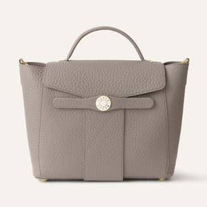Tansy Top Handle | Taupe with Gold hardware