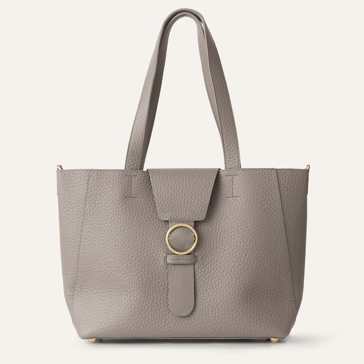Tansy Tote | Taupe with Gold hardware