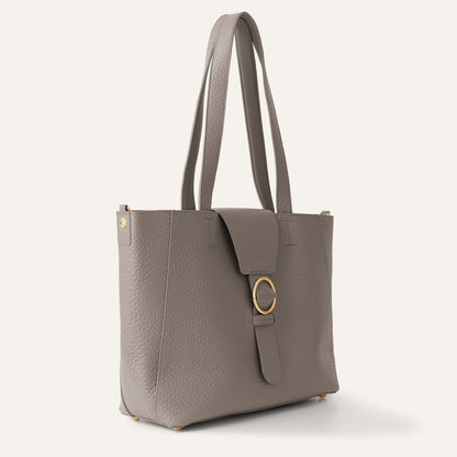 Tansy Tote | Taupe with Gold hardware