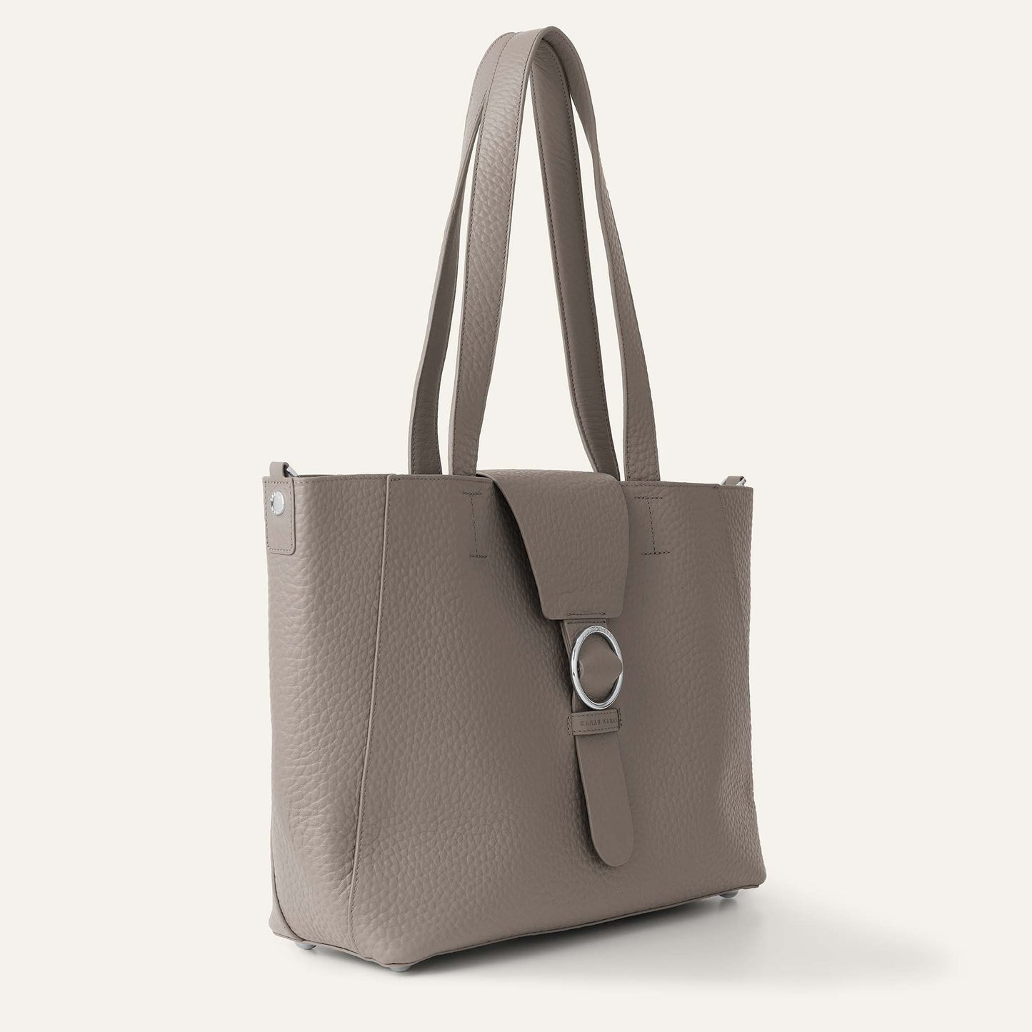 Tansy Tote | Taupe with Silver hardware