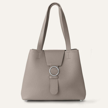 Gardenia Tote | Taupe Bicouture with Silver hardware