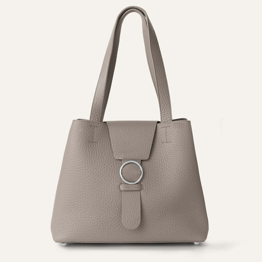 Gardenia Tote | Taupe Bicouture with Silver hardware