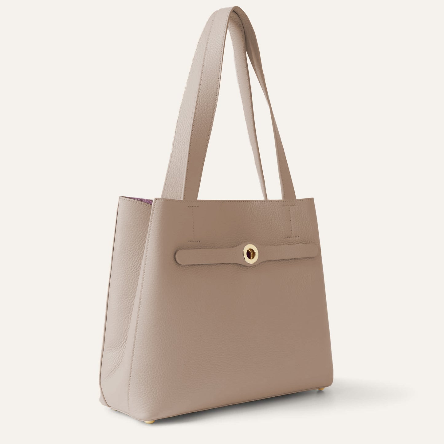 Sarah Tote | Taupe with Gold hardware