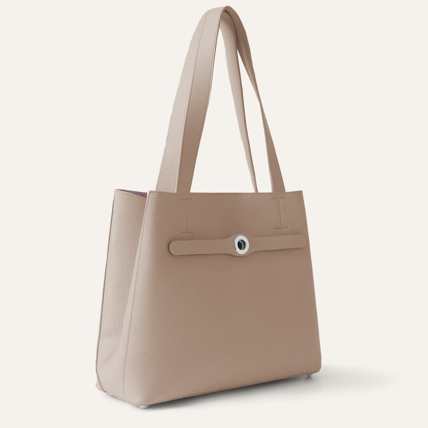 Sarah Tote | Taupe with Silver hardware