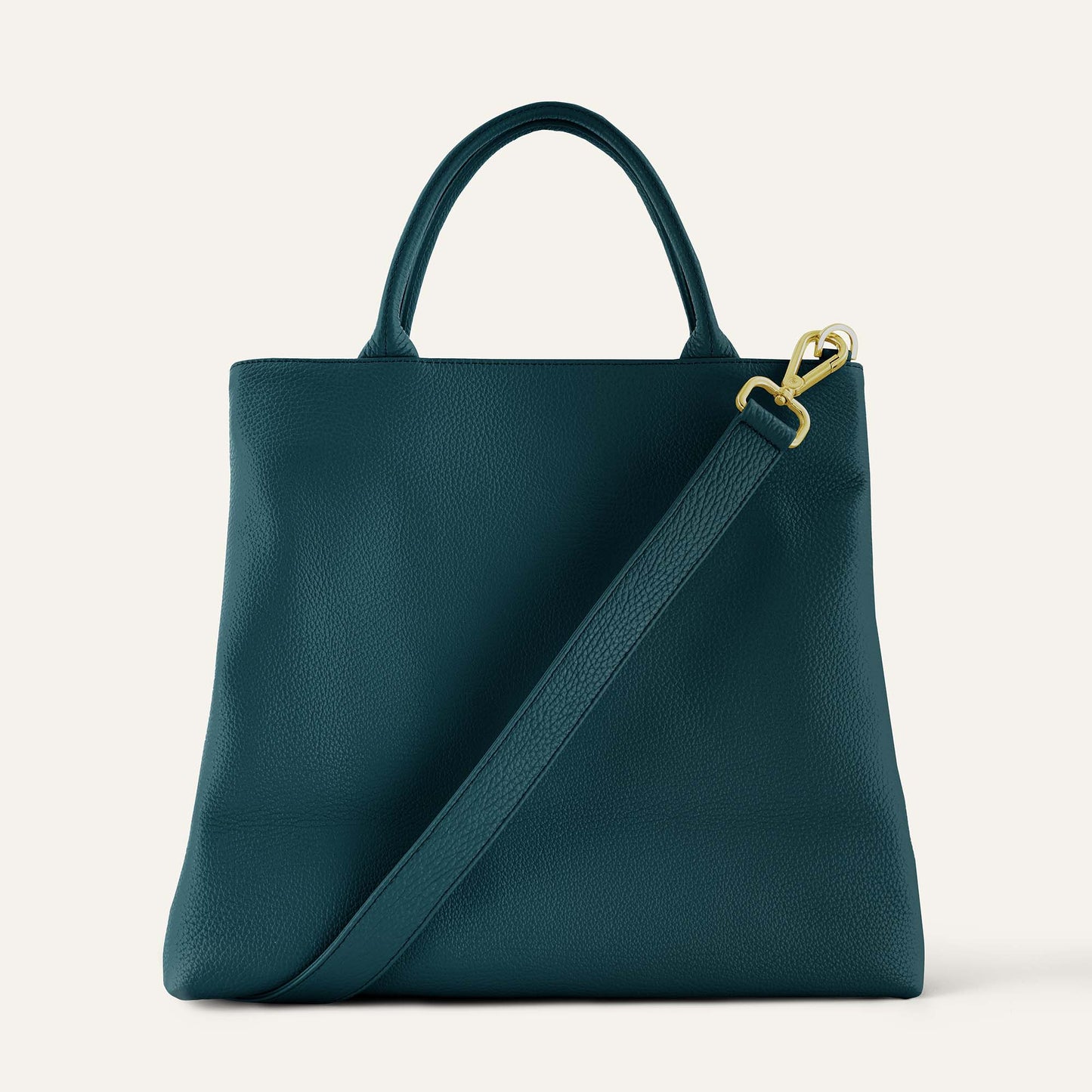 Dahlia Tote | Teal with Gold hardware