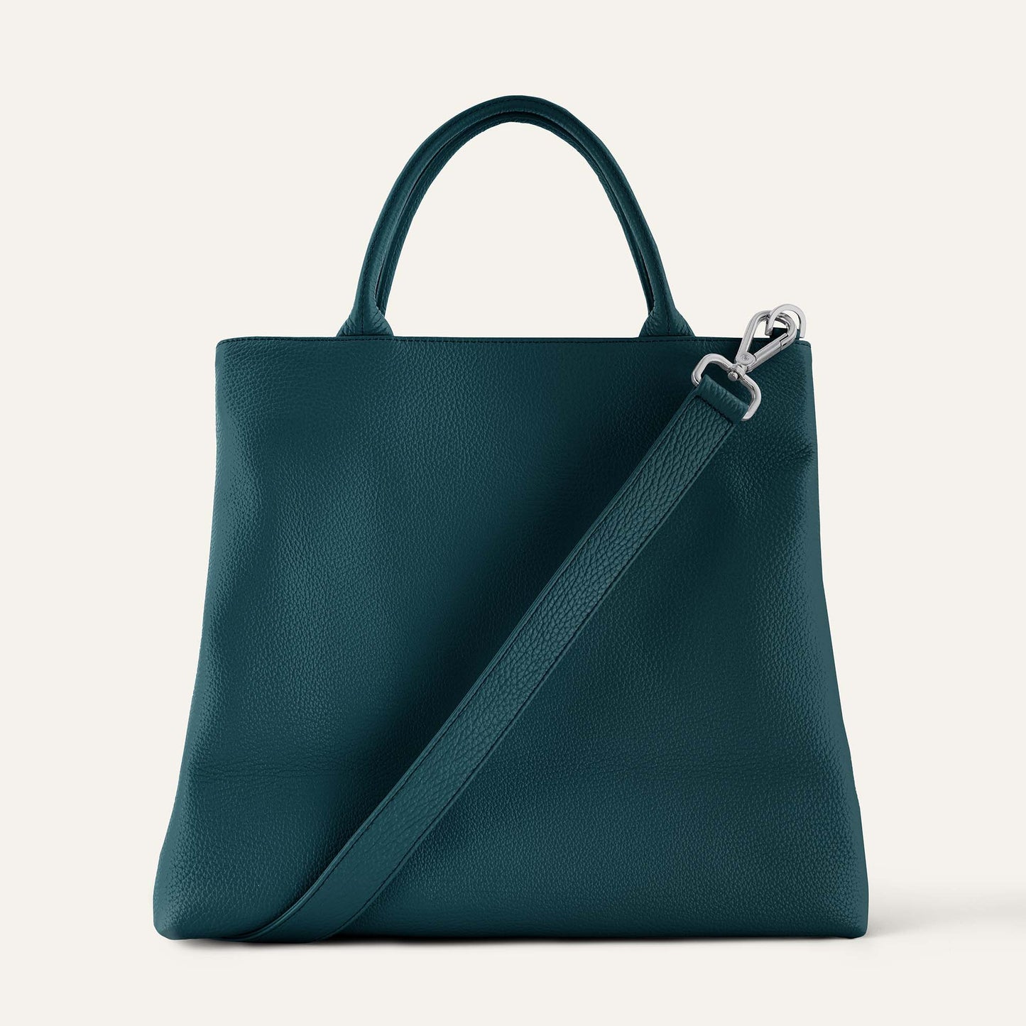 Dahlia Tote | Teal with Silver hardware
