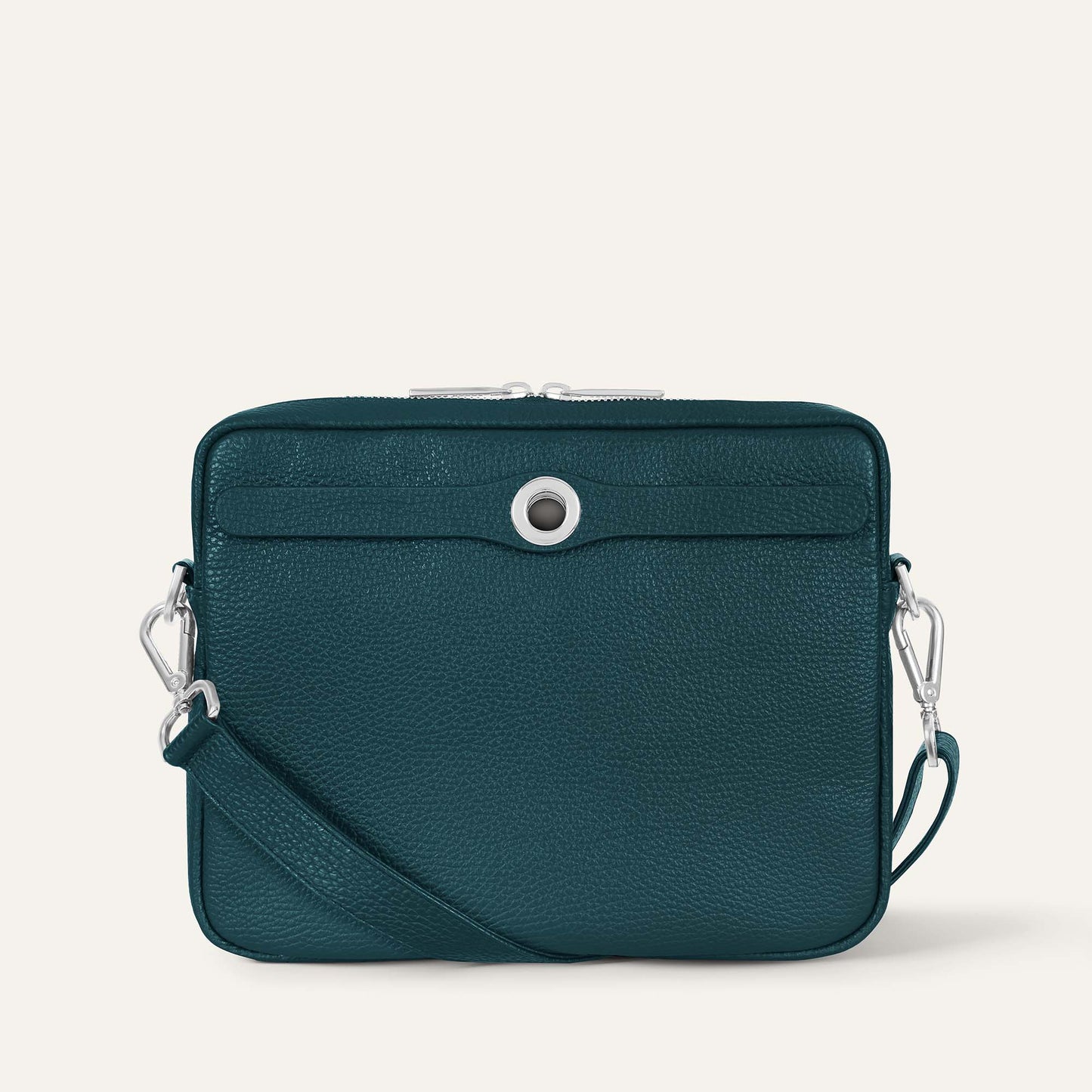 Mia Crossbody | Teal with Silver hardware