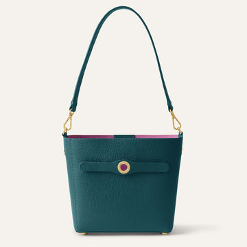 Mini S | Teal with Gold hardware