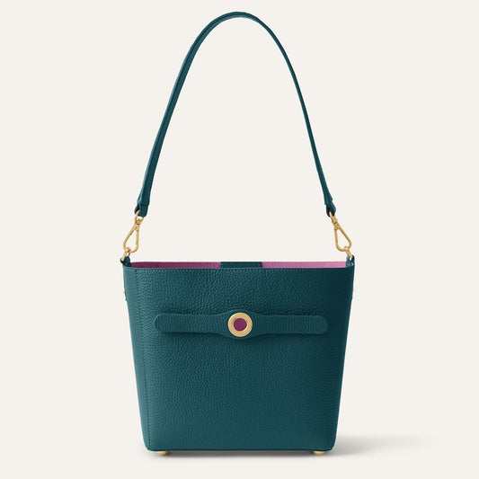 Mini S | Teal with Gold hardware