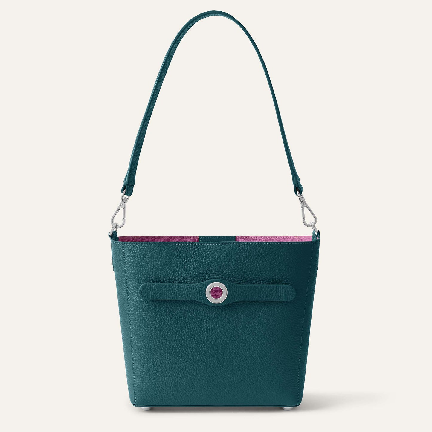 Mini S | Teal with Silver hardware