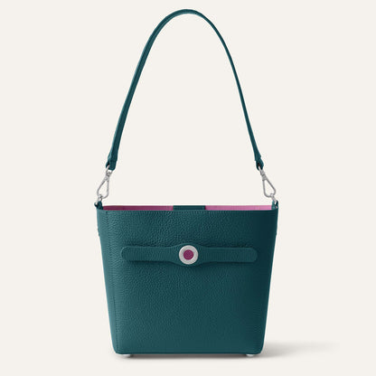 Mini S | Teal with Silver hardware