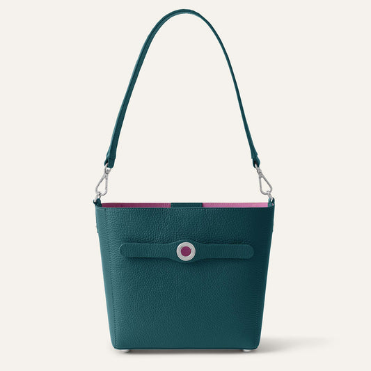 Mini S | Teal with Silver hardware