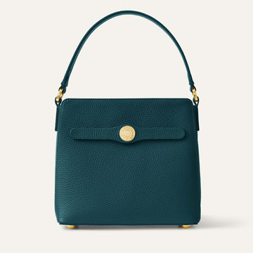 Rosa Handbag | Teal with Gold hardware