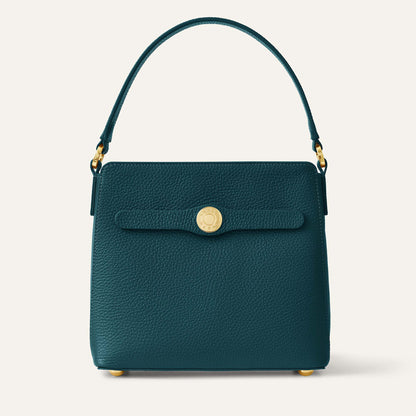 Rosa Handbag | Teal with Gold hardware