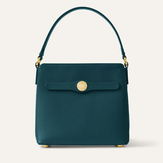 Rosa Handbag | Teal with Gold hardware