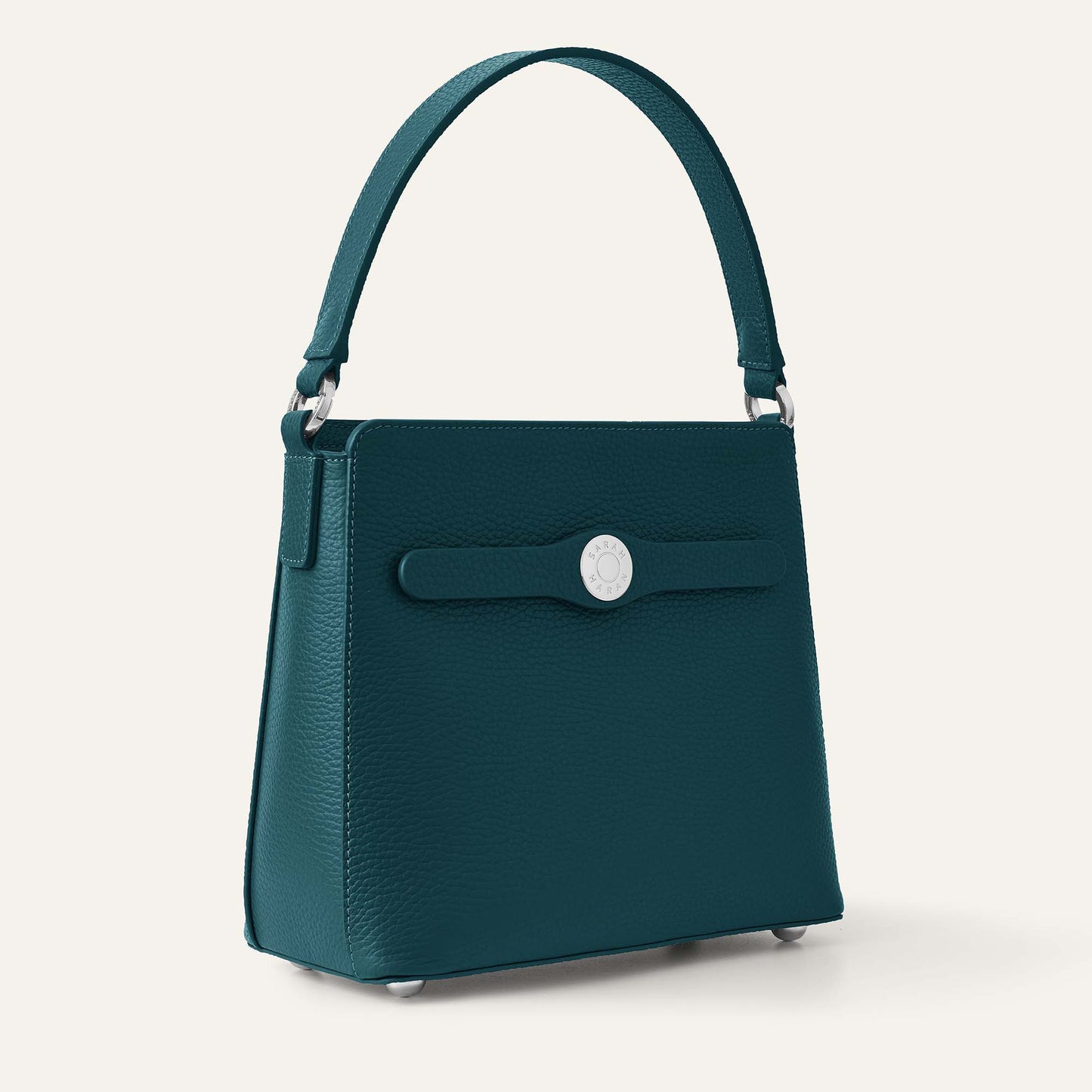 Rosa Handbag | Teal with Silver hardware