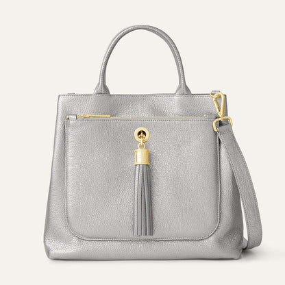 Dahlia Tote | Titanium with Gold hardware