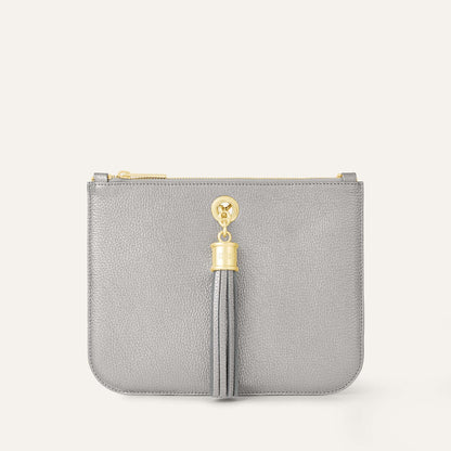 Dahlia Tote | Titanium with Gold hardware