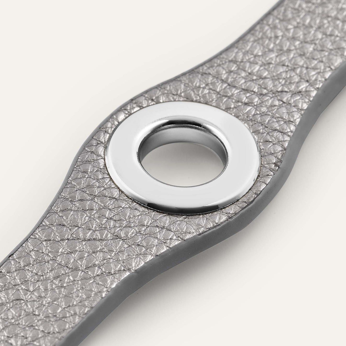 Deco Popper | Titanium with Silver hardware