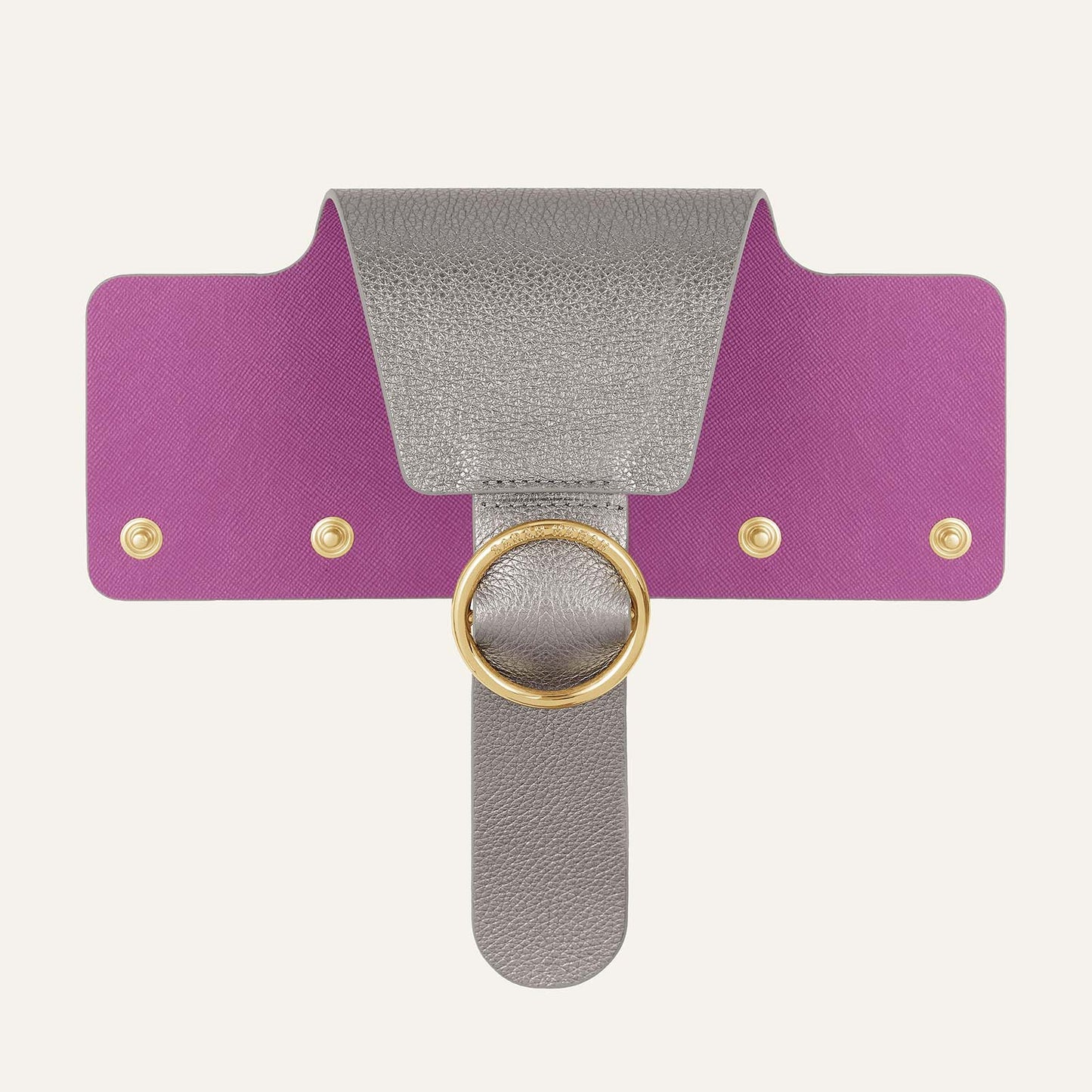 Ring Flap Classic | Titanium with Gold hardware