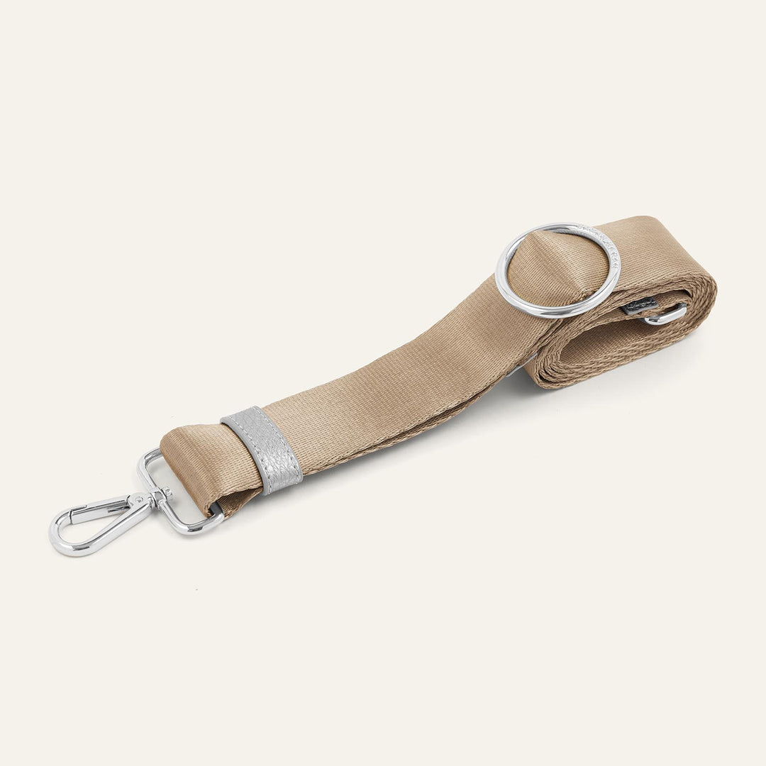 Titanium River Strap with Silver hardware front 1 | N40-S