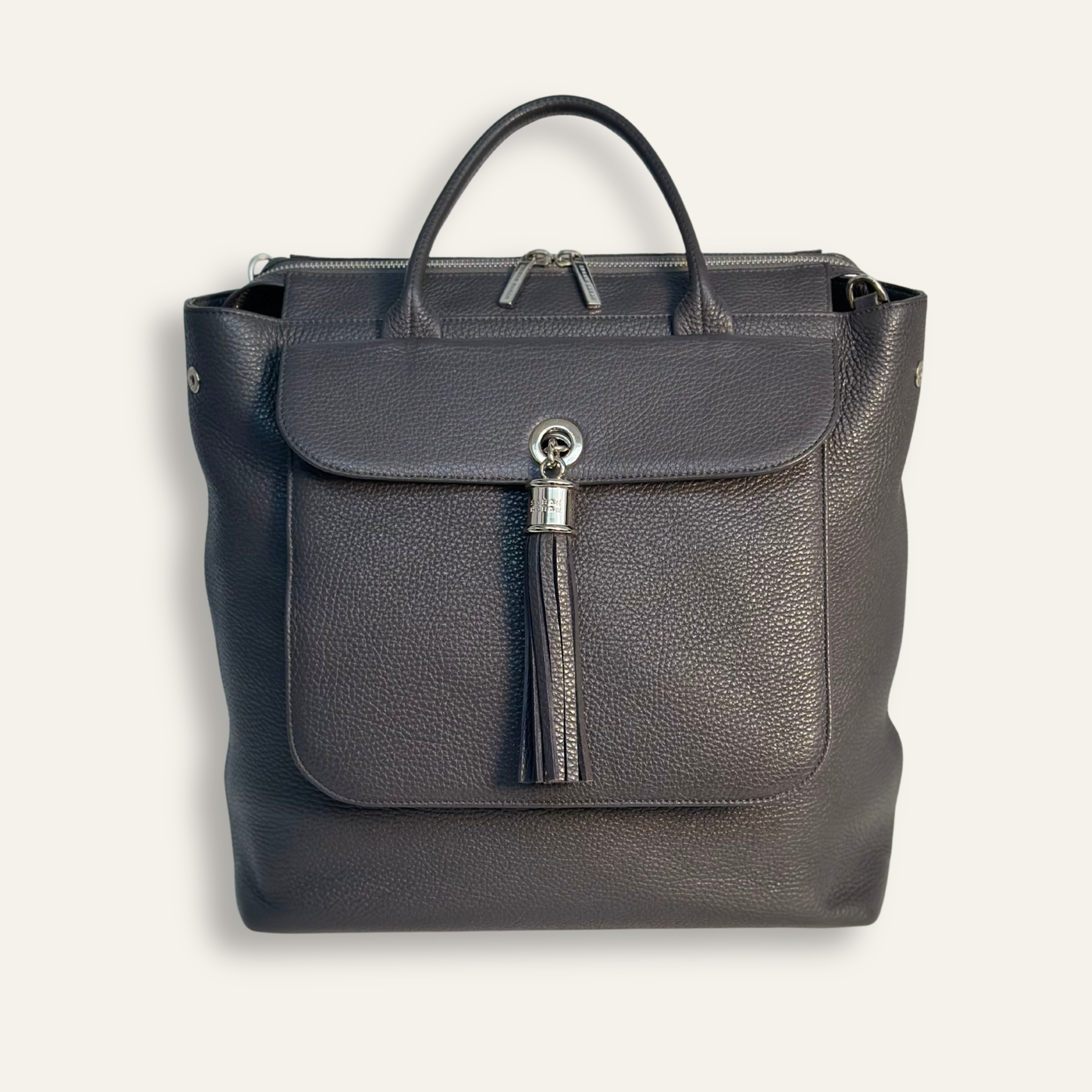 Preloved Poppy | Storm Grey with gold hardware