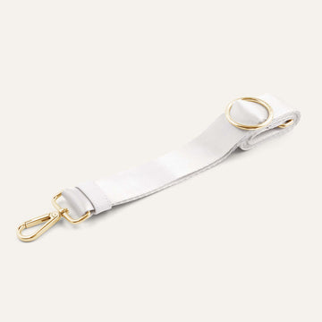 River Strap | White with Gold hardware