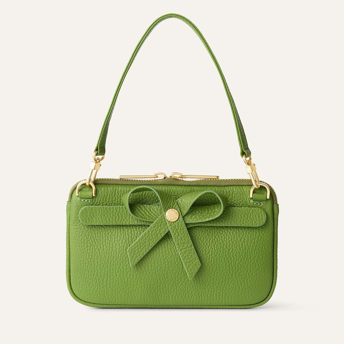 Complimentary Bag | Chartreuse with Gold hardware