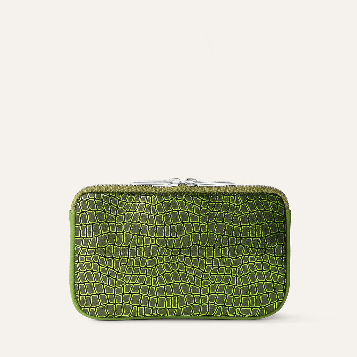 Complimentary Bag | Chartreuse with Silver hardware