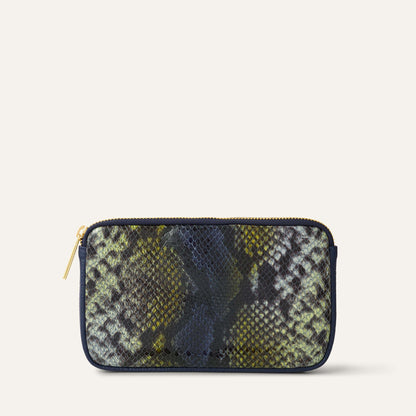 Complimentary Bag | Yellow Exotic Navy with Gold hardware