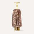 Double Pompom Tassel | Zanzibar Dreams Shimmer Metallic Gold with Gold hardware