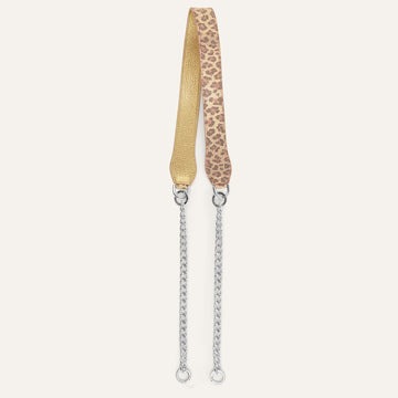 Zanzibar Dreams Shimmer Metallic Gold Sarah Haran Gemini Strap with Silver hardware Front M29 S