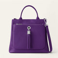 Dahlia Tote | Amethyst with Silver hardware