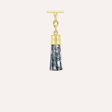 Capsule Tassel Mini | Peach Mosaic with Gold hardware