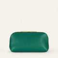 Carnation Cosmetic Bag | Avocado with Gold hardware (Small)