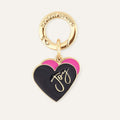 Tassel Topping | Pink Heart with Gold hardware
