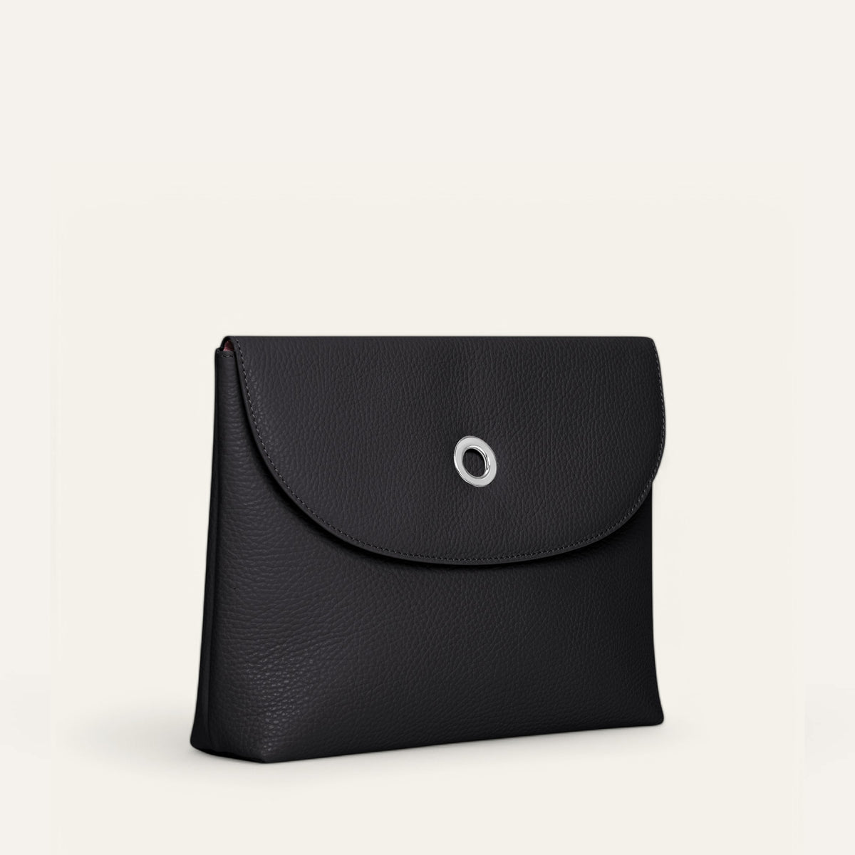 Black Sarah Haran Jasmine Crossbody Side Silver 25