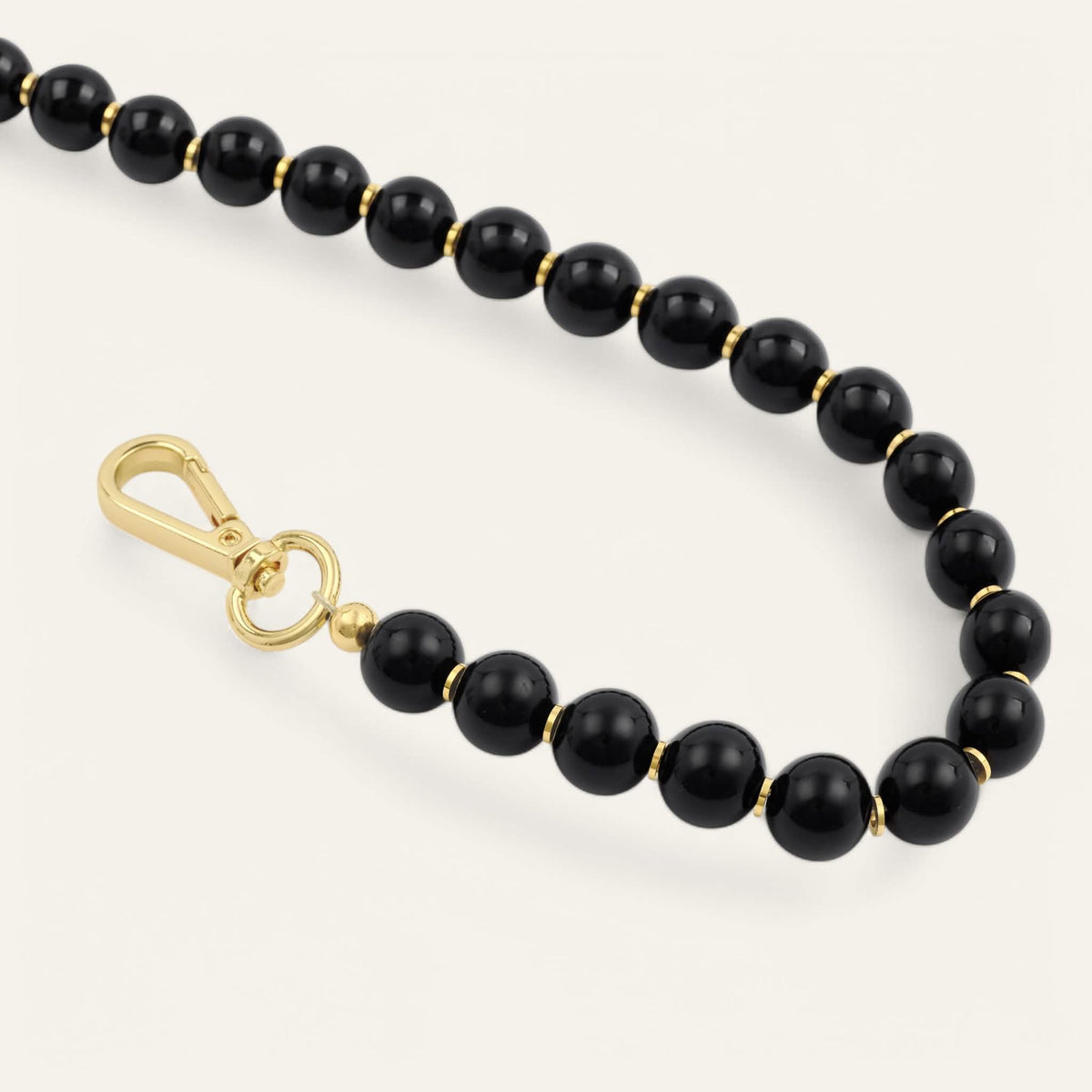 Black Sarah Haran Aurora Strap Gold Detail B01 G