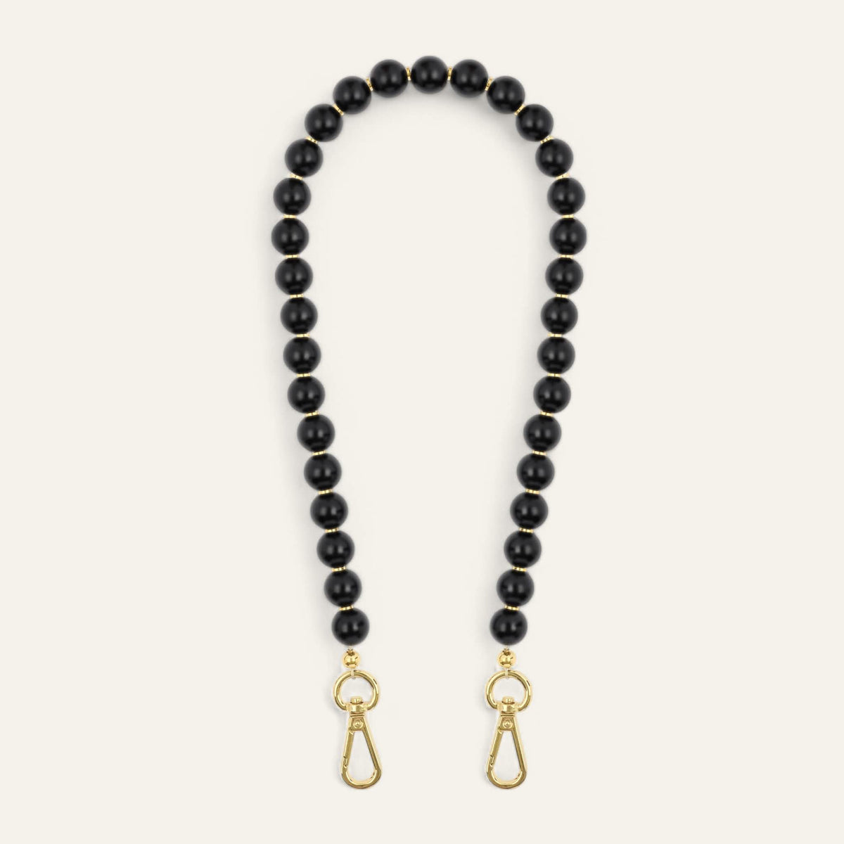 Black Sarah Haran Aurora Strap Gold Front B01 G