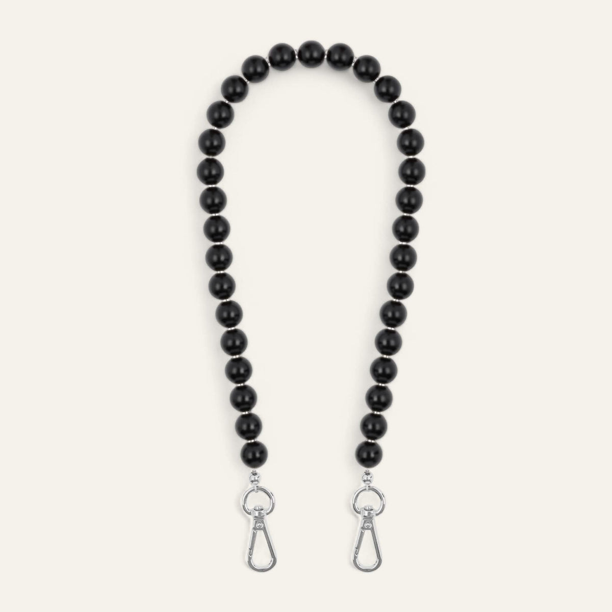 Black Sarah Haran Aurora Strap Silver Front B01 S