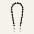 Aurora Strap | Black with Silver hardware