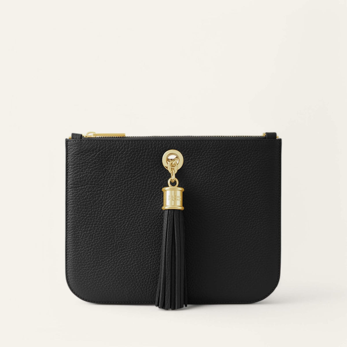 Black Sarah Haran Dahlia Tote with Gold hardware ivy