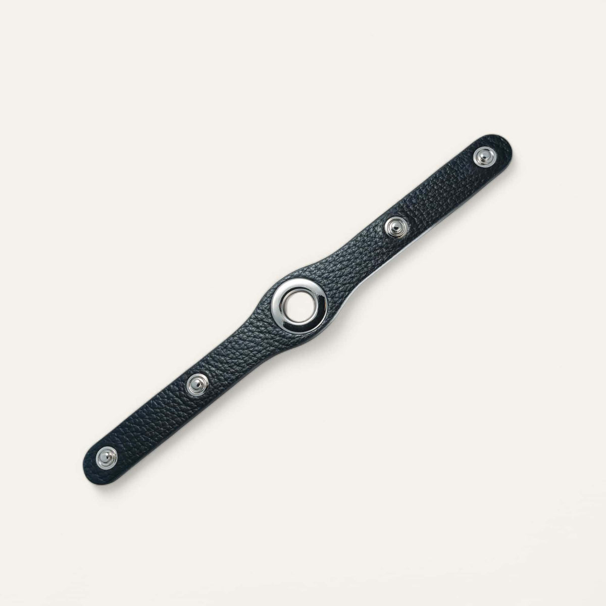 Black Sarah Haran Deco Connector Silver Front