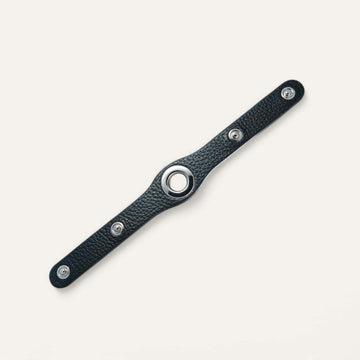 Black Sarah Haran Deco Connector Silver Front