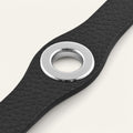 Deco Stud | Black with Silver hardware