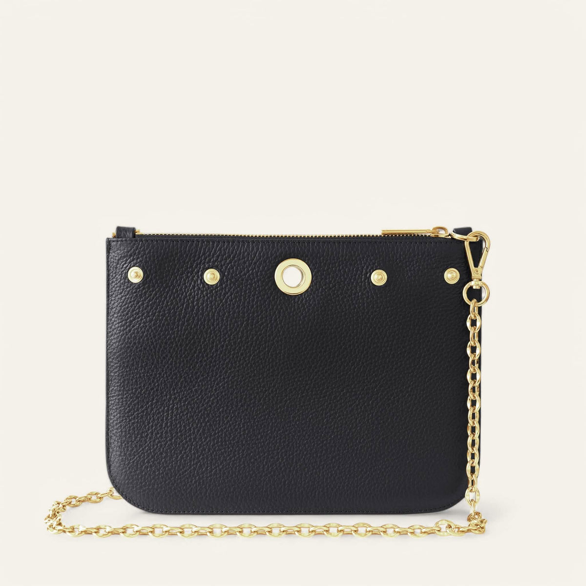Black Sarah Haran Ivy with Gold hardware back