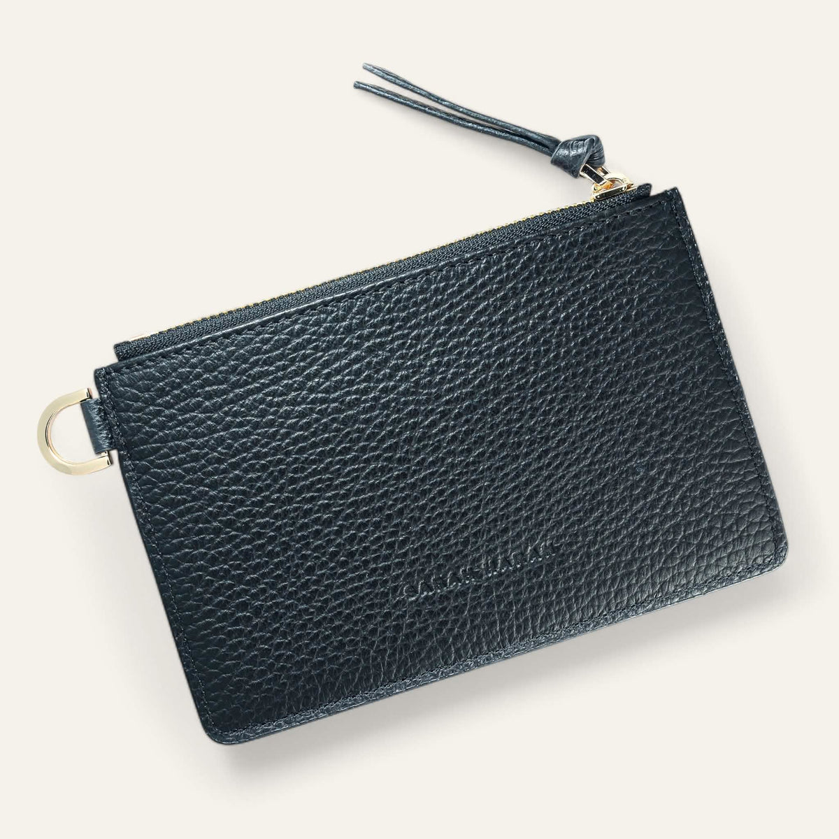 Black Sarah Haran Jade Purse with Gold hardware