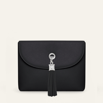 Jasmine Crossbody | Black with Silver hardware