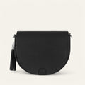 Luna Satchel | Black with Silver hardware