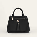 Mini D Tote | Black with Gold hardware